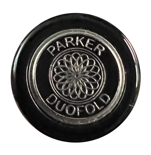 Parker Duofold Centennial crown decal spirograph silver