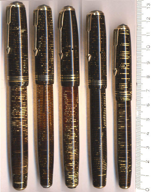 Top Line Vacumatic sizes
